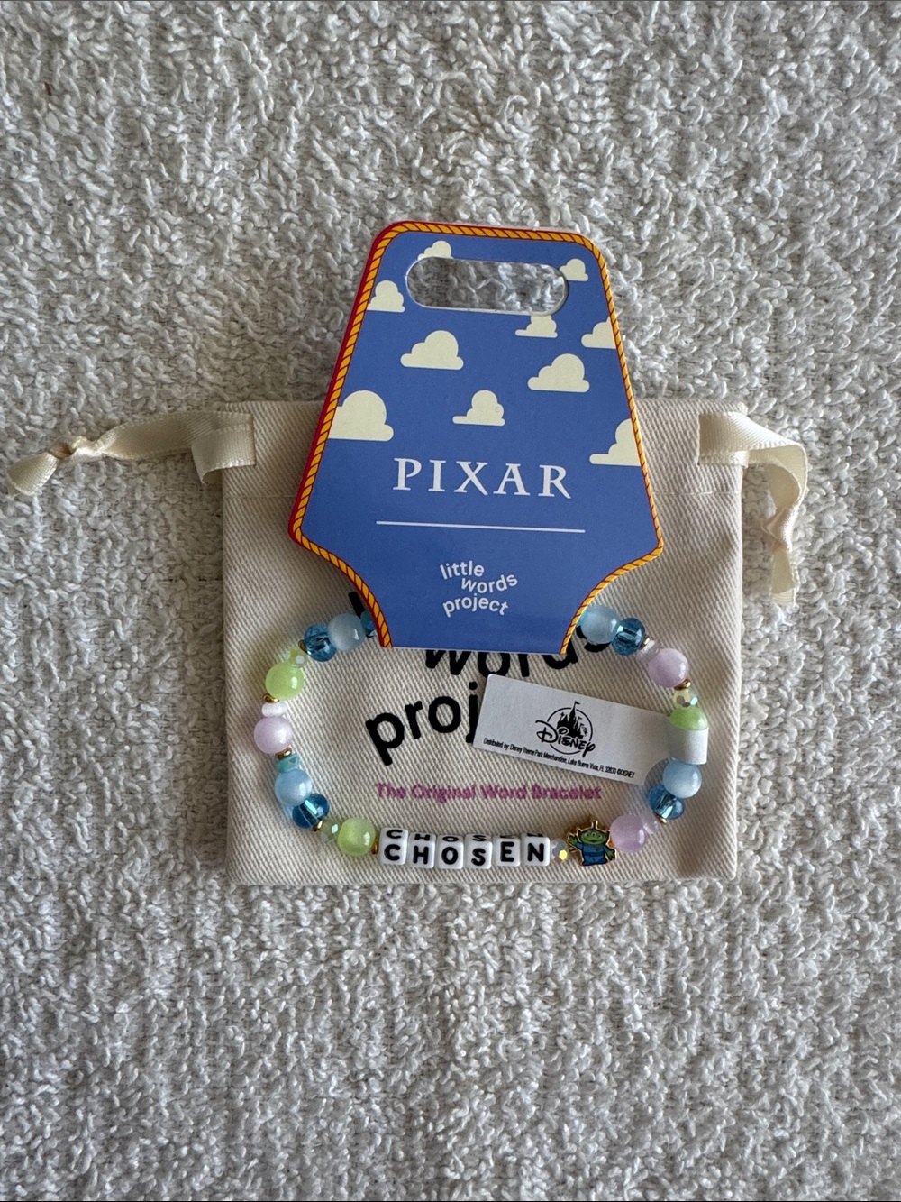 Little Words Project x Disney Pixar “Chosen" Beaded Bracelet